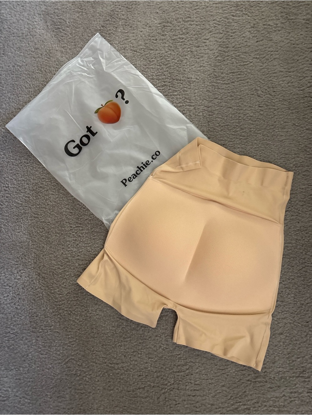 Peachie Sculpting High-Waist Shaping Shorts in Nude Peach